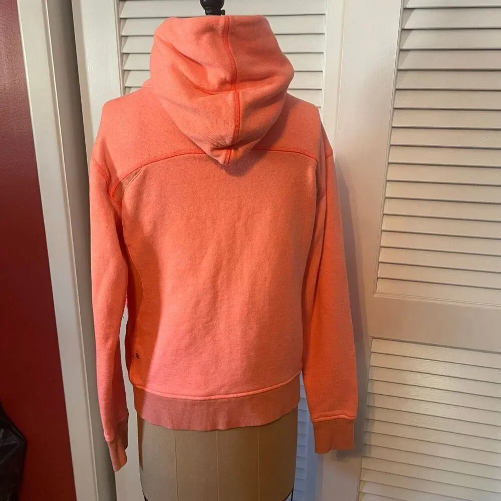 LULULEMON | bright coral scuba hoodie size 8